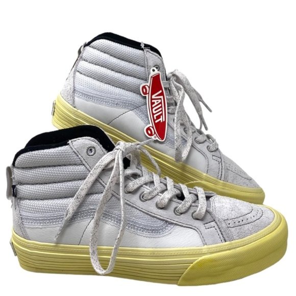 VANS Sk8-Hi Notchback Split VR3 Shoes Women Canvas Light Gray Suede VN0A5FBHLTG - Picture 1 of 8